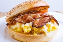 bacon egg and cheese sandwich