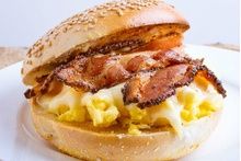bacon egg and cheese sandwich